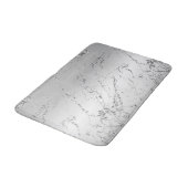 Grijs Zilver Glitzy Nep Glitter Badmat (Gekanteld)