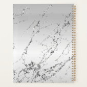 Grijs Zilver Glitzy Nep Glitter Planner (Achterkant)