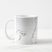 Grijs Zilver Glitzy Nep Glitters Koffiemok (Links)