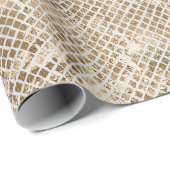 Grijs Zilver Goud Snake Print Cadeaupapier (Rol Hoek)