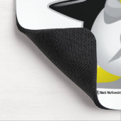 Grijs/Zilver Ribbon Penguin Muismat (Hoek)