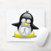 Grijs/Zilver Ribbon Penguin Muismat (Met muis)