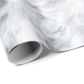 Grijs Zilver Wit Verjaardag Cadeaupapier (Rol Hoek)