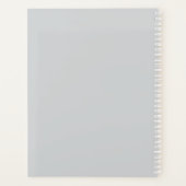 Grijs Zilveren Sparkle Vlinders Uw Foto Planner (Achterkant)