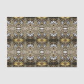 grijs zilvergoud en zwart decopatroon tissuepapier (Voorkant)