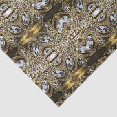 grijs zilvergoud en zwart decopatroon tissuepapier (Detail)