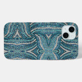 grijs zilverturquoise blauwgroen blauw bohemisch Case-Mate iPhone case (Achterkant (horizontaal))