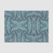 grijs zilverturquoise blauwgroen blauw bohemisch tissuepapier (Voorkant)