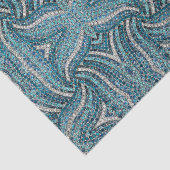 grijs zilverturquoise blauwgroen blauw bohemisch tissuepapier (Detail)