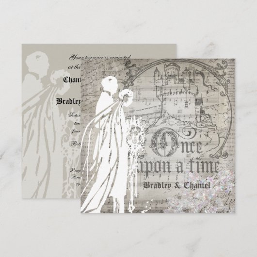 Grijs Zong eens op een Uitnodiging van de Tijd (Voorkant / Achterkant)