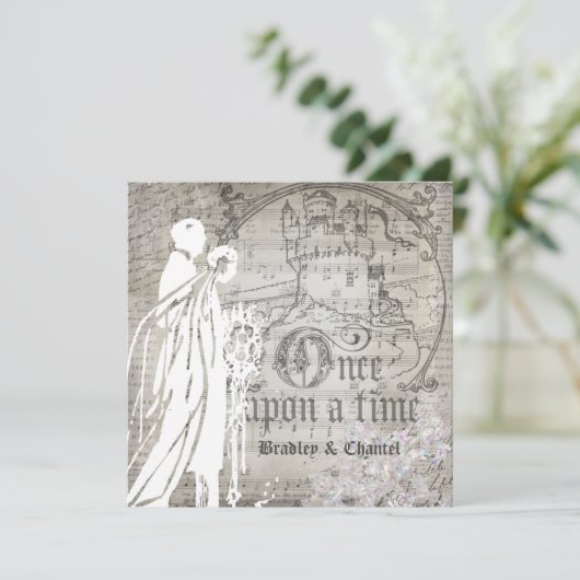 Grijs Zong eens op een Uitnodiging van de Tijd (Staand voorkant)