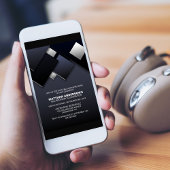 Grijs Zwart 90ste Cocktail Verjaardagsfeest Kaart