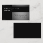 Grijs zwart aantrekkelijk Visitekaartje (Voorkant / Achterkant)