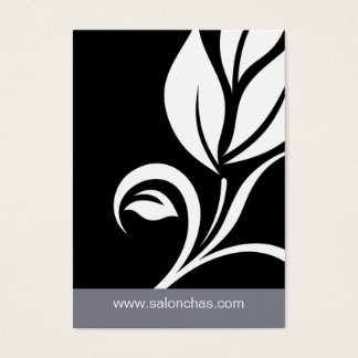 Grijs Zwart Blad Salon Spa Cadeau Kaart Certificaa