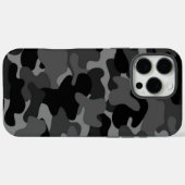 Grijs Zwart Camo Case-Mate iPhone Case (Achterkant (horizontaal))