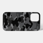 Grijs Zwart Camo iPhone Hoesje (Achterkant horizontaal)