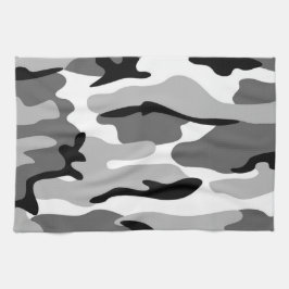 Grijs & Zwart Camouflage Keuken Handdoek