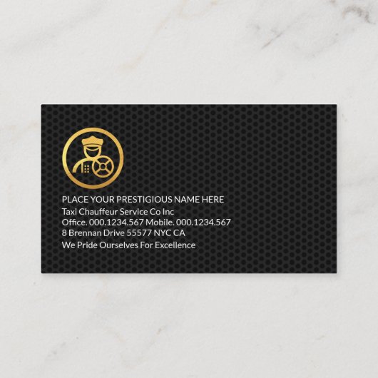 Grijs Zwart Draad Mesh Lagen Rijden Visitekaartje (Achterkant)
