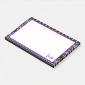 Grijs Zwart en Paars Post-it® Notes (Schuin)