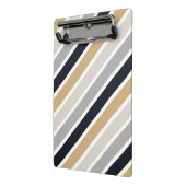Grijs, Zwart en Tan Mini Klembord (Angled2)