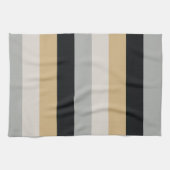 Grijs, Zwart en Tan Theedoek (Horizontaal)