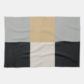 Grijs, Zwart en Tan Theedoek (Horizontaal)