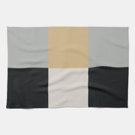 Grijs, Zwart en Tan Theedoek