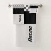 Grijs zwart en wit bad handdoek (Insitu)