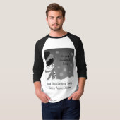 Grijs zwart en wit grappig t-shirt (Voorkant volledig)