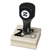 Grijs, Zwart en Zilver Klasse van 2026 Afstuderen Rubberstempel (Stempel)