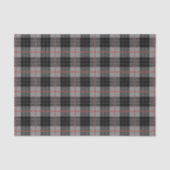 Grijs zwart flanel plaid tartan tissuepapier (Voorkant)