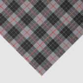 Grijs zwart flanel plaid tartan tissuepapier (Detail)