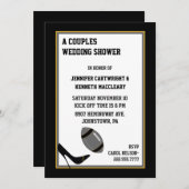 Grijs & Zwart Football Trouwdoucheuitnodiging Kaart (Voorkant / Achterkant)