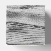 grijs zwart gebrand hout Monogram Bedankdoosjes (Bovenkant)