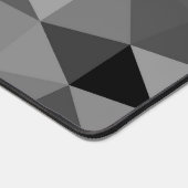 Grijs zwart geometrisch mesh patroon bureaumat (Hoek)
