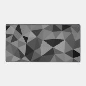 Grijs zwart geometrisch mesh patroon bureaumat (Voorkant)