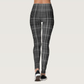 Grijs zwart geruite patroon leggings (Achterkant)