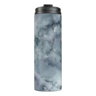 Grijs Zwart Goud Rook Marmer Thermische Tumbler Thermosbeker