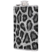 Grijs Zwart Leopard Dierenprint Heupfles (Links)