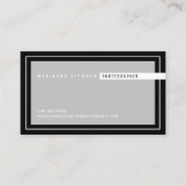 grijs/zwart modern, fotograaf visitekaartje (Voorkant)