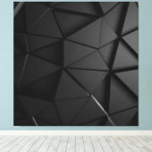 Grijs zwart ontwerp canvas afdruk (Insitu (Houten vloer))