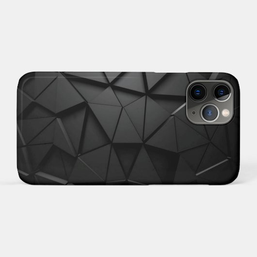Grijs zwart ontwerp Case-Mate iPhone case (Achterkant (horizontaal))