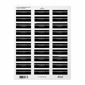 Grijs Zwart Plain Elegant Modern Trendy Etiket (Full Sheet)