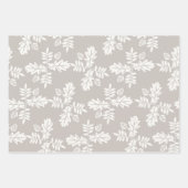 Grijs Zwart Retro Y2K Hippie Bloempatroon Inpakpapier Vel (Voorkant 3)