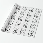 Grijs Zwart Script Liefde Bruiloft Cadeaupapier<br><div class="desc">U kunt de doopvonten en de kleuren gemakkelijk veranderen. U kunt uw logo en achtergrondafbeelding ook toevoegen zoals u wilt.</div>
