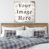 grijs zwart script tekst perkament papier canvas afdruk (Insitu (Slaapkamer))