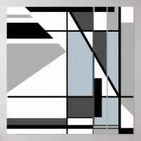 Grijs zwart wit Abstract mozaïekachtig design