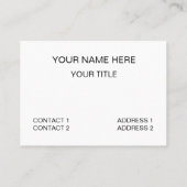 Grijs Zwart Wit Controleer Strepen Patroon Visitekaartje (Achterkant)