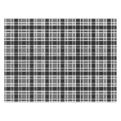 Grijs Zwart Wit Flanel Plaid Tartan Design Tafelkleed (Voorkant (Horizontaal))
