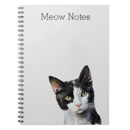 Grijs Zwart Wit Kitty Kat Notitieboek